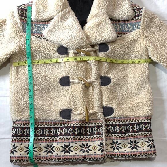Free People Oh My Teddy Nordic Sherpa Fleece Coat Fits a medium - Picture 8 of 9
